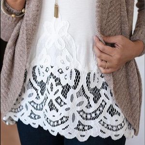 Grace & Lace Appliqué Top Extender|Size L